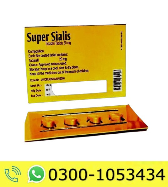Super Sialis 20mg Tablets Price in Pakistan
