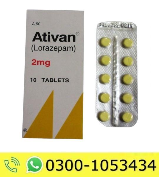 Ativan Lorazepam 2mg Tablets Price in Pakistan