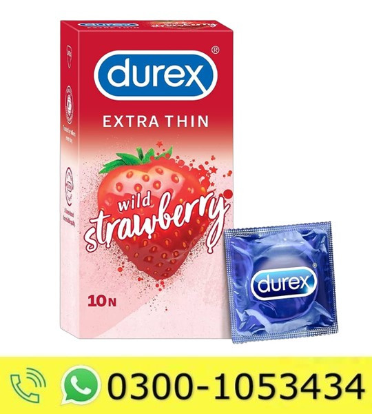 Durex Extra Thin Wild Strawberry Condom Price in Pakistan