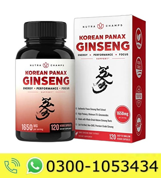 Korean Red Ginseng Capsules Price in Pakistan