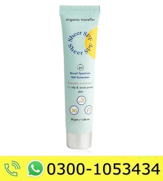 Organic Traveller Sheer Spf Sunscreen Price in Pakistan