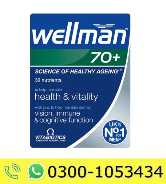Wellman 70+ Tablets Price in Pakistan
